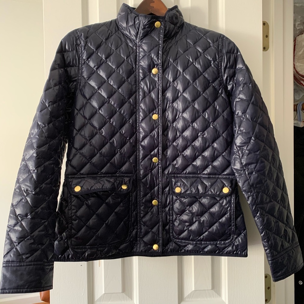 J. Crew quilted down jacket